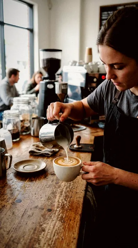 Dim Service applied to The pour, under the lamp