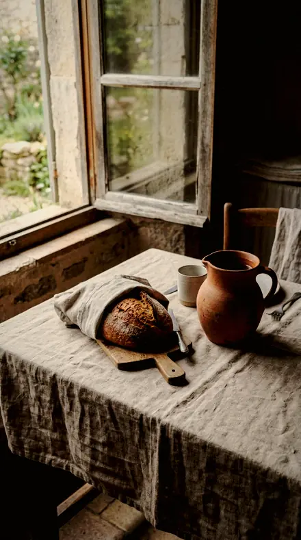 Copper Pot applied to Supper, on slate